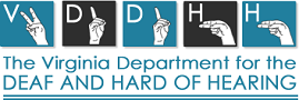 Virginia Department for the Deaf and Hard of Hearing logo