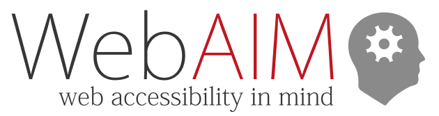 WebAim logo, Web Accessibility In Mind